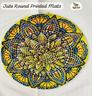 Jute Round Printed Mats