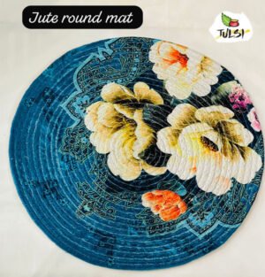 Jute Round Printed Mats