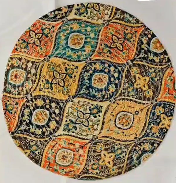 Jute Round Printed Mats (vishesh 01) 1 Jute Round Printed Mats