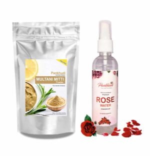 Multani Mitti with Rose Water Combo Pack - for clear and glowing skin