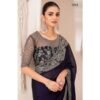 Stunning Karishma Georgette Sarees with Soft Satin Silk and Banglori Silk Blouse - Designer Party Wear
