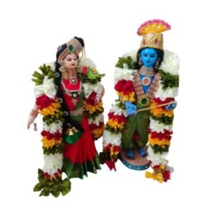 Handcrafted Andal Krishna Doll – Traditional Krishna Idol for Pooja, Home Décor, and Spiritual Blessings