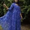 Kasmira New Floral Gown Dupatta Set in Georgette with Lace & Digital Print Elegance