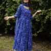 Kasmira New Floral Gown Dupatta Set in Georgette with Lace & Digital Print Elegance