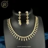 Gold plated premium necklace with intricate designs and a luxurious finish, perfect for weddings, parties, and festive occasions