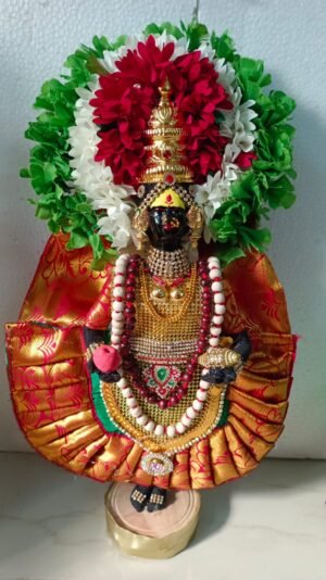 Kolhapur Mahalakshmi Doll Diwali Puja – Handcrafted idol for Diwali Lakshmi Puja, symbolizing wealth, prosperity, and blessings for the festive season