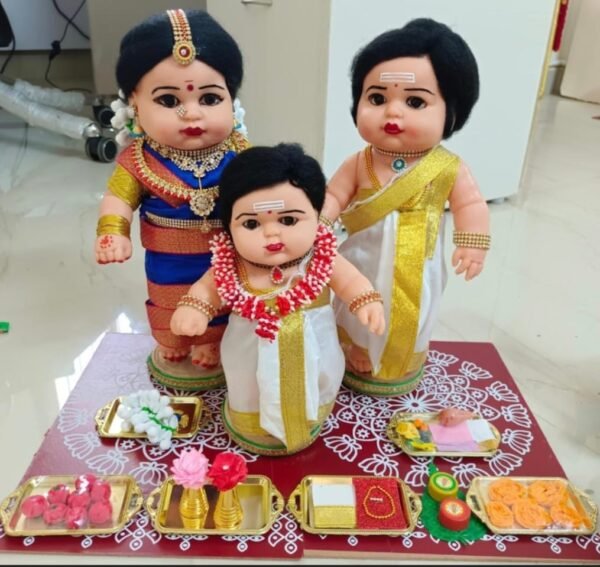 Upanayanam Doll Set – Traditional Indian Ceremony Dolls for Cultural Celebrations and Gifts