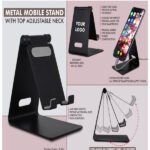 [2025 New] 180° Rotating Metal Mobile Stand with Adjustable Neck – Strong, Sleek & Stable!