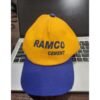 Custom printed cap with personalized logo in black and white design