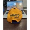 Custom printed cap with personalized logo in black and white design