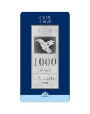 Finest Fortune 999 Silver Bar with 99.9% purity and premium finish for gifting and investment