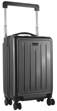 Lightweight travel trolley bag with spinner wheels and telescopic handle