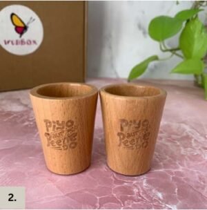 Eco-friendly bamboo shot glass handcrafted from natural bamboo for sustainable use