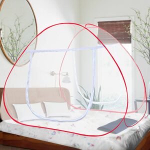 Polyester Foldable Mosquito Net for Double Bed King Size – durable, lightweight, and mosquito-proof