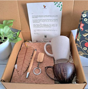 Eco Gift Set with Cork Diary and Bamboo Accessories