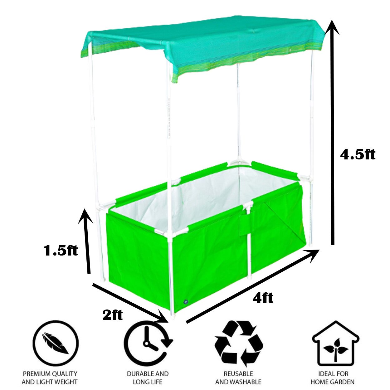 HDPE 4×2×1.5ft Rectangle Grow Bag – Support, Strength, and Superior Growth! 5 HDPE 4×2×1.5ft Rectangle Grow Bag – Support, Strength, and Superior Growth! - Image 5
