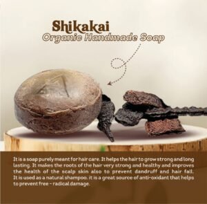 Shikakai Soap with Natural Cleansing Herbs for Skin and Scalp Care