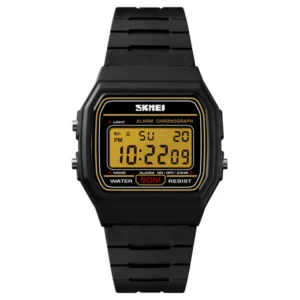 Skmei Digital Multi Dial PU Strap Watch for Men with Rugged Design