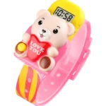 Skmei Digital Pink Dial PVC Strap Watch for Kids  [#1 Cute & Practical Watch for Girls]
