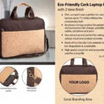 [#1 Eco-Friendly Cork Laptop Bag – Two-Tone Finish | Stylish, Durable & Sustainable]