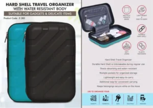 Hard Shell Travel Organizer with Unbreakable Protection – Unbreakable, Water-Resistant, Shockproof