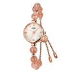 [Elegant Timepiece] Skmei Quartz Analog White Dial Watch with Stainless Steel Strap for Women
