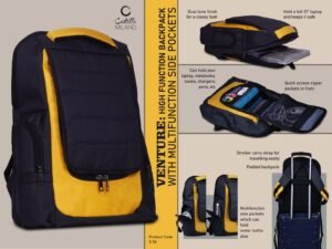 High Function Backpack with Multifunction Side Pockets – durable and travel-ready