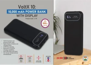 VoltX 10 10000mAh Power Bank with Fast Charging and Display