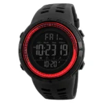 Skmei Digital Black Dial PU Strap Watch for Men [#1 Choice for Active Men]
