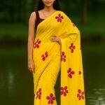 Handloom Khadi Cotton Handprint Saree Is the Ultimate Blend of Tradition & Style