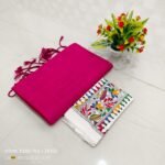 [Limited Edition 2025] Handloom Plain Khadi Cotton Saree – 100% Organic Comfort [Eco-Friendly]