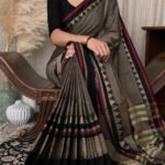 [Top Pick 2025] Soft Khadi Temple Border Saree – 100% Natural & Artisan-Made