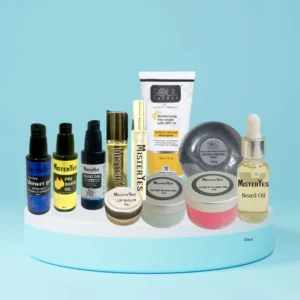 Mister Yes Mens Grooming Combo – 5 Product Kit for Face, Hair, Beard & Body