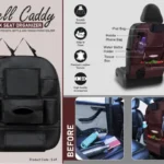 [1] SitWell Organizer – PU Leather Back‑Seat Storage [8+ Pockets + Bottle Holder]