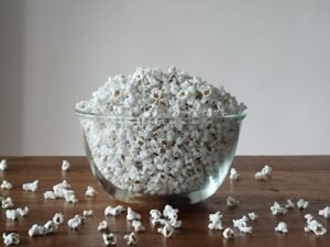 Aralu popped sorghum in a bowl – traditional Indian jowar popcorn snack