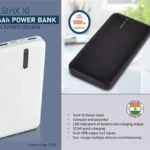 [10K mAh] Strix 10 Power Bank – Strips Design + 12.5 W Quick Charge (Dual USB In/Out)