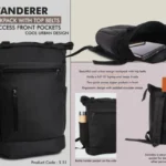 Wanderer Backpack [Tall Design] with [Top Belts for Secure Storage]