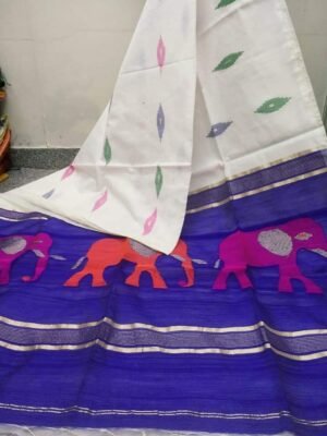 Handloom Cotton Silk HATI Buti Saree
