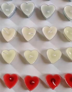 Heart Shaped Tealight Candles