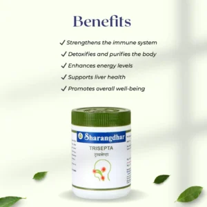 [120 Tablets] Trisepta – Sharangdhar’s #1 Ayurvedic Remedy for ENT (Ear, Nose, Throat) Health