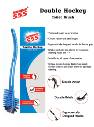 Double Hockey Toilet Brush