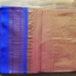 [Traditional Elegance] Ilkal Mercerized Cotton Plain Orange Saree with Tope Pallu – Ilkal Beauty [1 Saree]