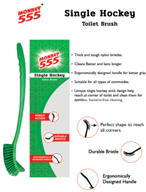 Single Hockey Toilet Brush