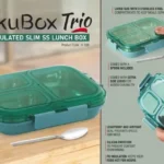 TokuBox Trio Slim Lunch Box [3 Partitions | Leakproof | 2025 Edition] – Hot & Fresh Meals Anywhere