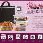 【3-in-1 GlassMate Lunch Box】Premium Borosilicate Glass Containers for Fresh & Safe Meals