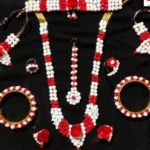 [1 Traditional Festival Set] Sankranti Sugar-Bead Sesame Jewellery – Halwa Dagine for Children & Adults (Festivals) (Karnataka)
