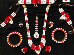 Sankranti sugar-bead sesame jewellery