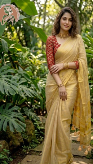 Premium Cotton Tissue Saree