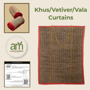 vetiver khus cooling curtains