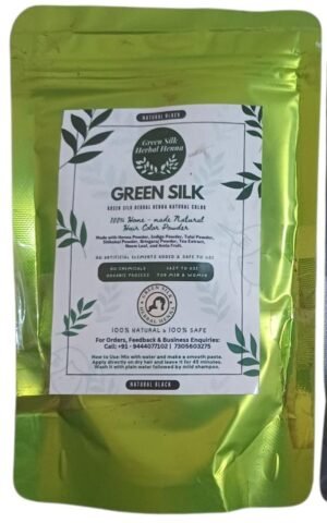 Green Silk Herbal Black Henna Hair Dye
